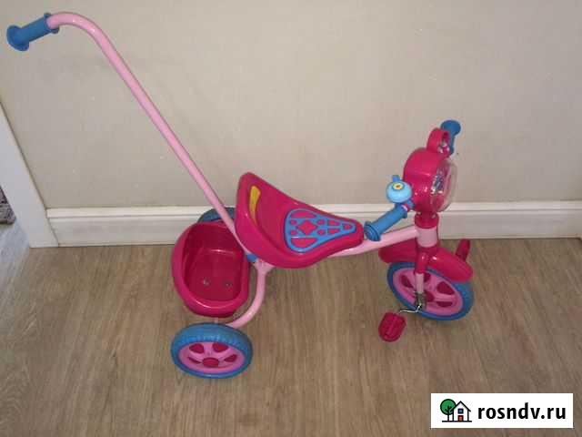 Детский велосипед трехколесный с ручкой Кемерово - изображение 1