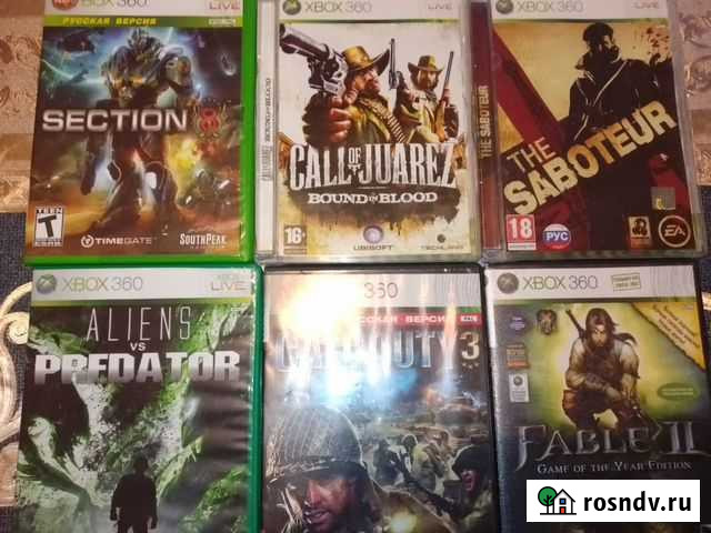 Диски для приставки Xbox 360 в коробках 12 штук Ковров - изображение 1