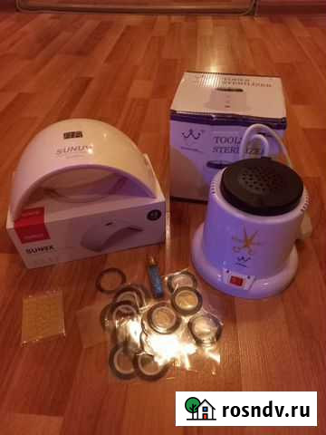 Лампа для ногтей +стерилизатор для инструментов но Череповец - изображение 1