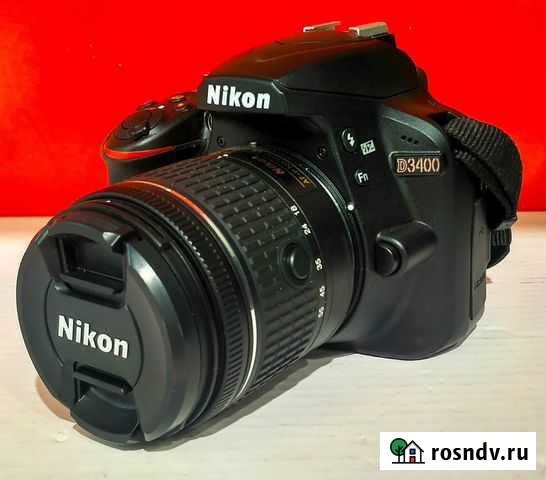 Фотоаппарат, Nikon D3400 kit 18-55 Новочеркасск - изображение 1