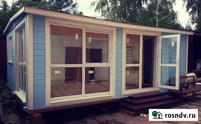 Садовый мини-домик с панорамными окнами сд-21 Усолье-Сибирское - изображение 1