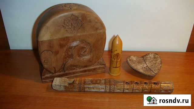 Дерево: сигаретница, дудка. город сочи 1958 год Москва - изображение 1