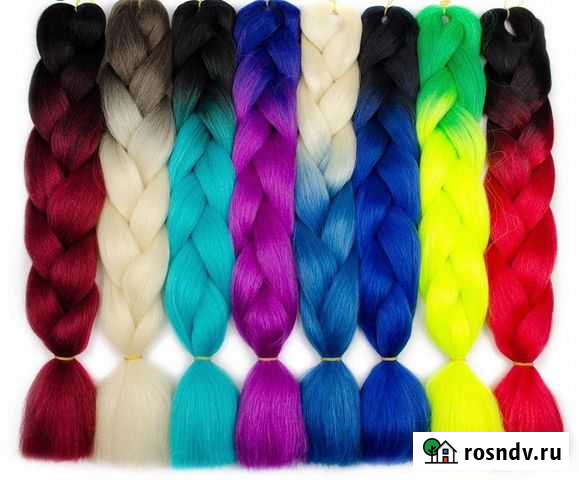 Канекалон,косички,цветные пряди,стразы на леске Волжский - изображение 1
