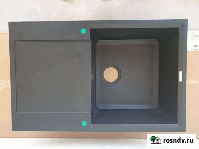 Врезная кухонная мойка elleci Easy 300 Nero Мурино - изображение 1