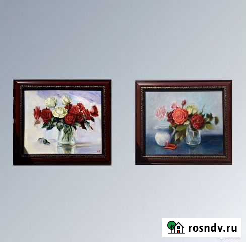Картина. Живопись цветы натюрморт. Розы Курск - изображение 1