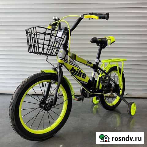 Детский велосипед FBE106 18 радиус чёрно-зелёный Иваново - изображение 1