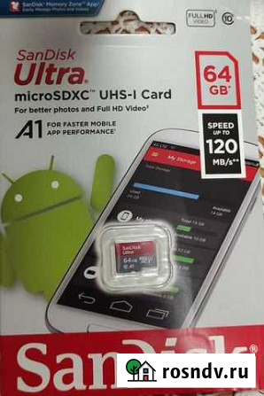 Карта памяти MicroSD SanDisk Ultra 64G Нижний Новгород - изображение 1