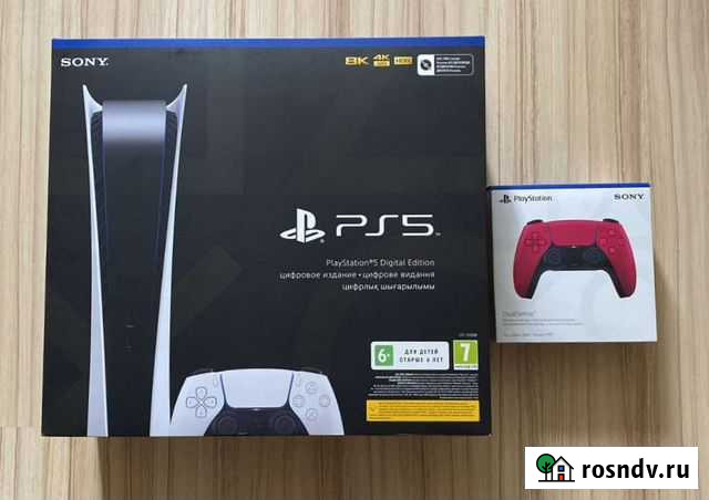 Новая PlayStation 5 Digital Edition +Джостик+Пульт Красноярск - изображение 1