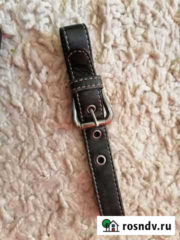 Ошейник мягкий кожа натуральная Каменск-Уральский - изображение 1