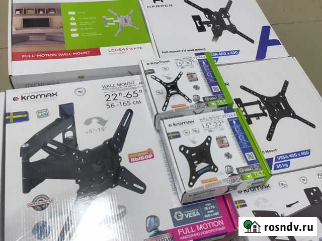Кронштейн наклонно поворотный от 13 до 65 дюймов Краснодар - изображение 1