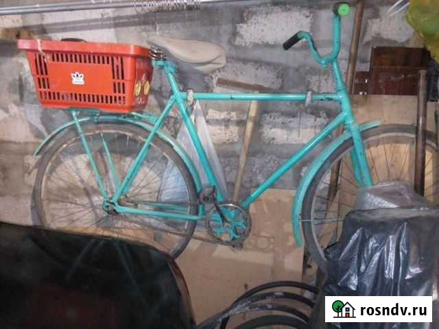Рабочий велосипед с багажником-корзиной) Новочеркасск - изображение 1