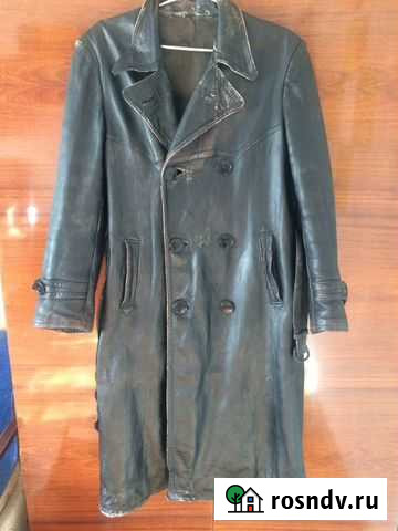 Кожаный плащ нквд Севастополь - изображение 1