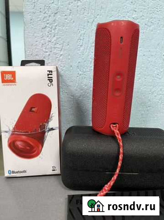 Беспроводная колонка jbl flip 5 red Саратов - изображение 1