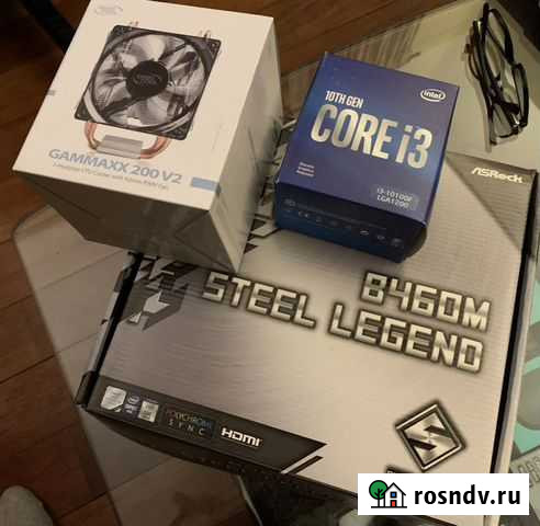 Сore i3-10100F + AsRock B460M Steel Legend Санкт-Петербург - изображение 1