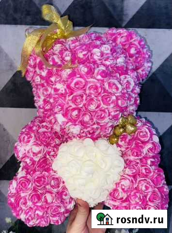 Доставка мишка из роз на подарок своими руками Кемерово - изображение 1