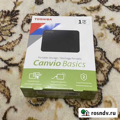 Внешний жесткий диск Toshiba Canviar Bacics 1 TB Тюмень - изображение 1