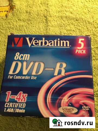 DVD-R Verbatim 30min 1,4Gb, 4x Челябинск - изображение 1