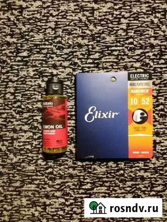 Струны Elixir Nanoweb и лимонное масло Самара - изображение 1