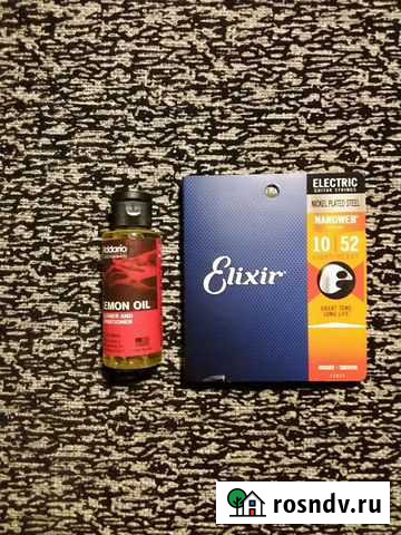 Струны Elixir Nanoweb и лимонное масло Самара - изображение 1