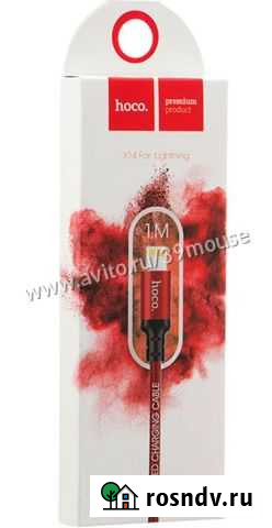Кабель USB 2A hoco X14 Красный (iOS Lighting) Калининград - изображение 1