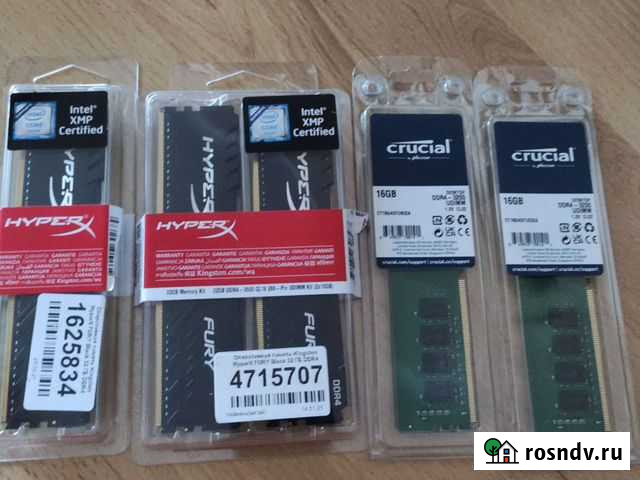 Оперативка ддр4 16 и 32гб новая Иваново - изображение 1