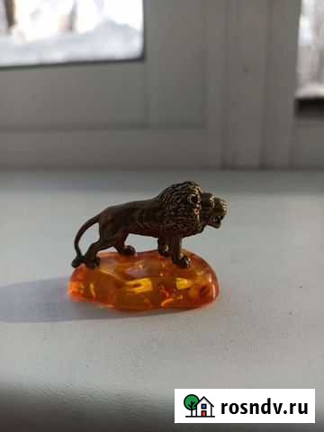 Бронзовый лев на Янтаре Биробиджан - изображение 1