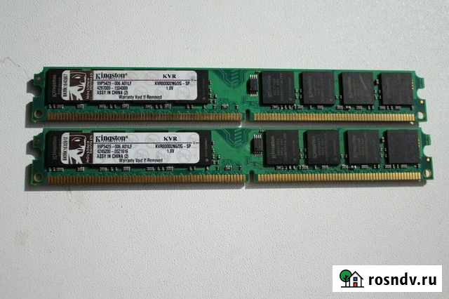 Kingston DDR2 2X2GB 800MGZ Чебоксары - изображение 1