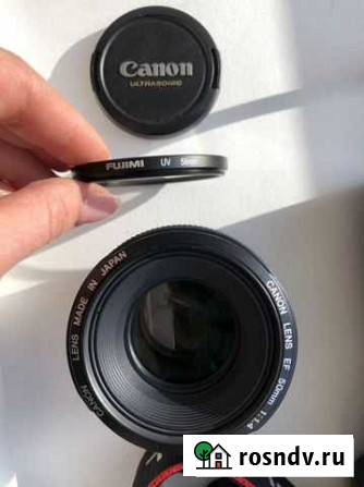Объектив Canon Lens EF 50 1:1,4 (Япония) Тула - изображение 1