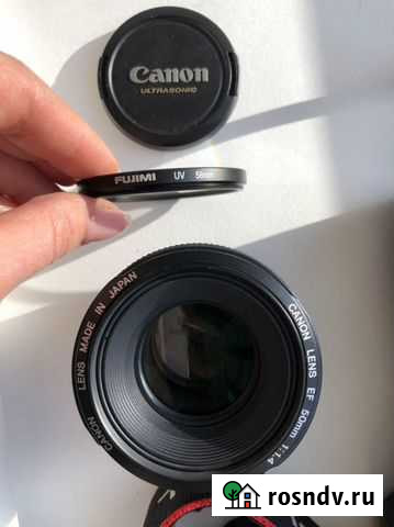 Объектив Canon Lens EF 50 1:1,4 (Япония) Тула - изображение 1