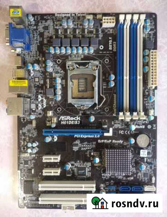 Материнская плата ASRock H61DE/S3 Белогорск - изображение 1