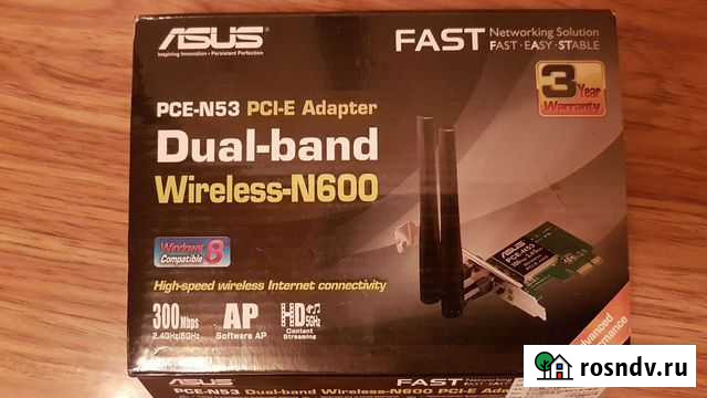 Wifi адаптер для пк asus PCE-N53 Волгоград - изображение 1