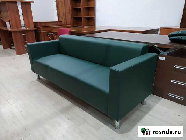 Диван офисный 3-местный (экокожа) Новый Москва - изображение 1