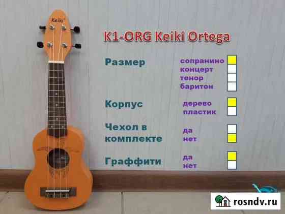 K1-ORG Keiki Ortega. Сопранино укулеле. Новое Миасс