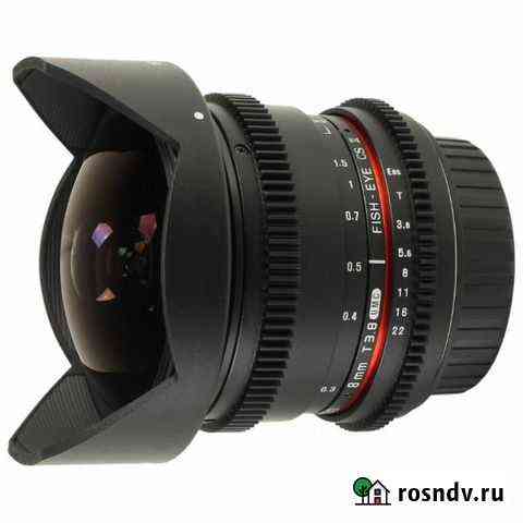Samyang 8mm T3.8 для Nikon новый доставка Челябинск