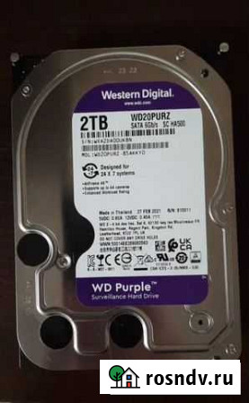 Жесткий диск Western Digital Purple 2TB 64MB WD20P Новосибирск - изображение 1