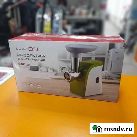 Мясорубка LuazON 600 Вт новая Кемерово - изображение 1