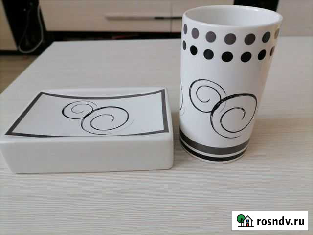 Новые мыльница и стакан для ванной Икеа Казань - изображение 1