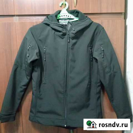 Курта Softshell черная, подкладка флис (софтшел) Севастополь - изображение 1