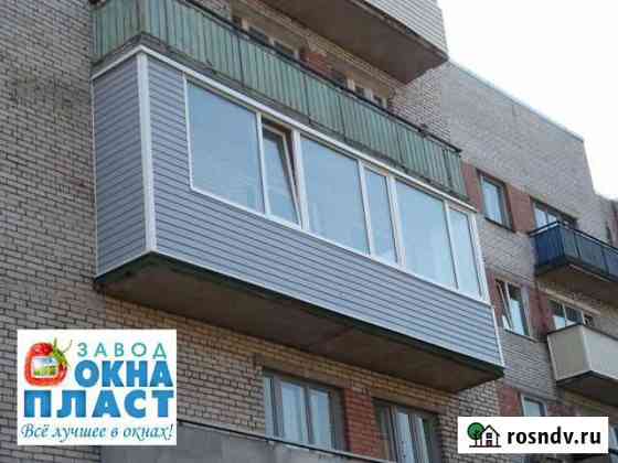 Остекление балконов 4000*2000 Омск