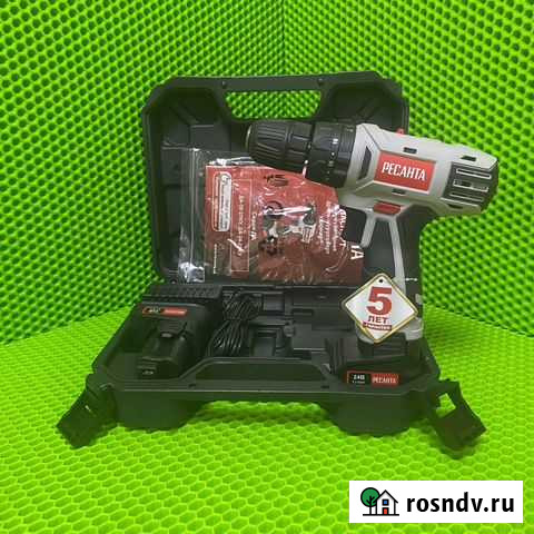 Ударный шуруповерт Ресанта да-24-2лку Минусинск - изображение 1