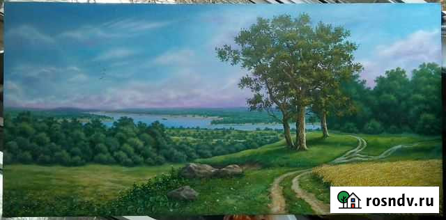 Картина выполненная масляными красками Пушкино - изображение 1