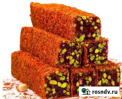 Батон лукум гранатовый с фисташками в шафране Астрахань - изображение 1