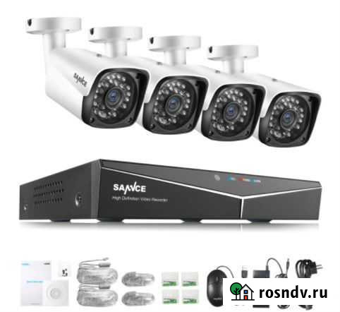 Комплект видеонаблюдения PoE 4 Камеры Дербент - изображение 1