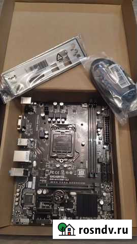 Новая материнская плата gigabyte ga-h110m-s2 1151 Нижний Новгород - изображение 1