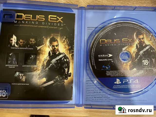 Игра для приставки ps4 Deus Ex Mankind Divided Свободный - изображение 1