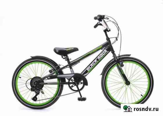 Велосипед Black Aqua Sport 20, 6ск черно-зеленый Нижний Новгород