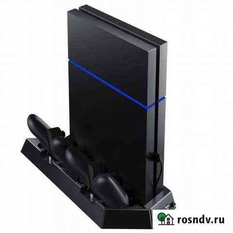 Охлаждающая зарядка ps4 с 3 usb Елизово