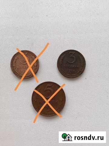 Монеты 3 коп., 5 коп. 1924 Ижевск - изображение 1