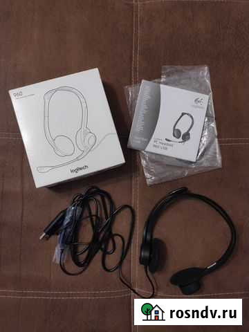 USB-гарнитура Logitech PC 960 Headset Нижнекамск - изображение 1