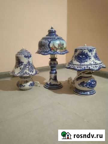 Светильники 3шт. гжель, фарфор Смоленск - изображение 1